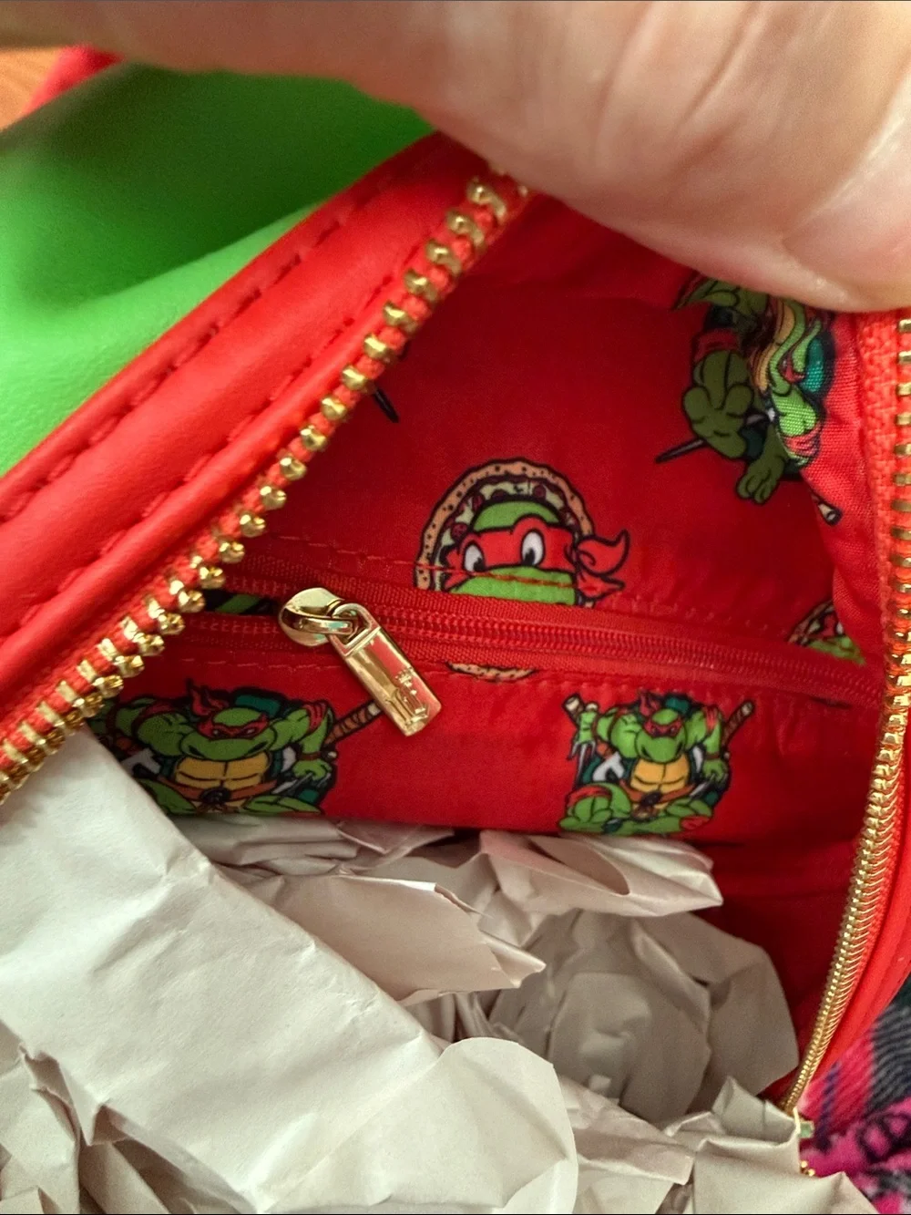NWT Loungefly Teenage Mutant Ninja Turtles Raphael Mini Backpack | Nickelodeon